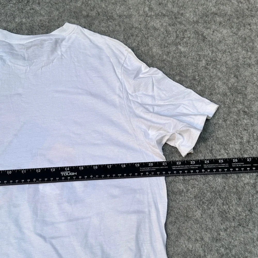 Adidas Mens Amplifier Tee White Multi Color Graphic Logo T-Shirt HE4885 L